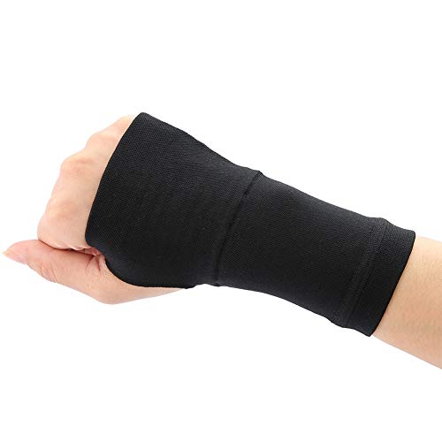Rosvola Muñequera Ajustable para túnel carpiano, Muñequera cómoda y Ajustable para Artritis y tendinitis, Muñequera con Alivio de Dolor(Negro/m)