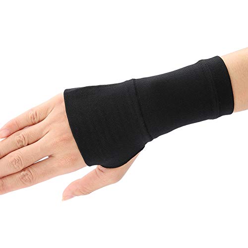 Rosvola Muñequera Ajustable para túnel carpiano, Muñequera cómoda y Ajustable para Artritis y tendinitis, Muñequera con Alivio de Dolor(Negro/m)