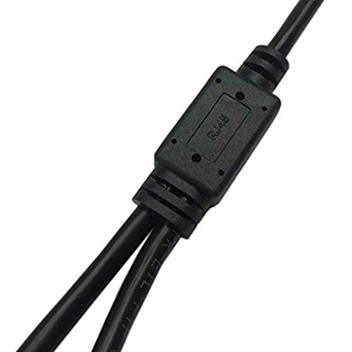 royalr RJ45 8P8C Red 1 a 2 Cuerda del Cable de Puerto Ethernet Divisor del Adaptador Macho a la Hembra 2 LAN de Alta Velocidad