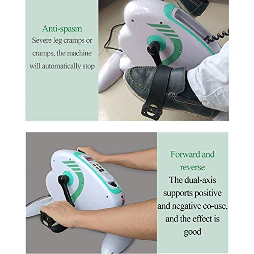 RUIVE Mini máquina para piernas Ejercitador de Ejercicios Bicicleta De Ejercicios para Manos, Brazos, Rodillas Y Piernas Equipo De Rehabilitación De Ciclismo para Discapacitados