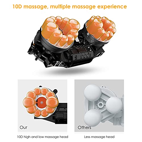 S SMAUTOP Colchón de Masaje Eléctrico Con 10 Motores, 9 Modos y Calefacción, Masajeador de Vibración con Terapia de Alivio de Cuerpo Completo para Dolor de Espalda, Dolor Muscular, Relajación