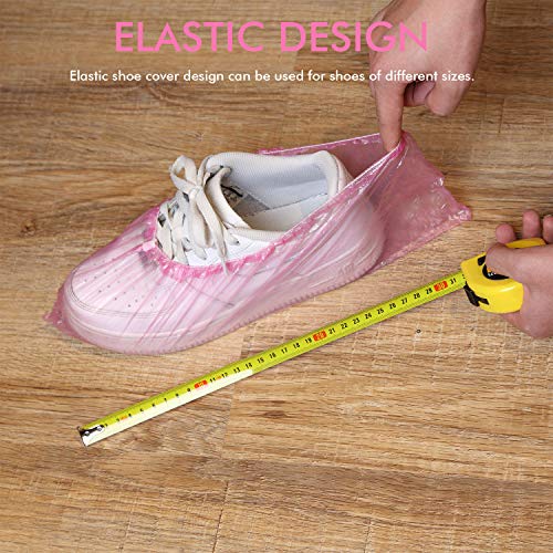 SATINIOR 400 Piezas (200 Pairs) Cubiertas de zapatos y Botas desechables para Piso, Alfombra, Protectores de Zapatos, Duradero Antideslizante