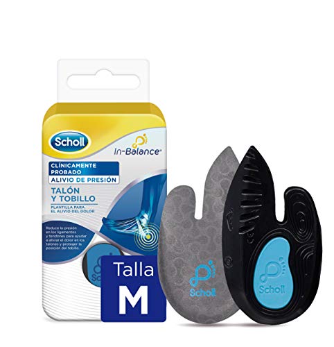 Scholl Plantilla In-Balance Para El Alivio Del Dolor De Talón Y Tobillo Adecuado para Fascitis Plantar- 1 Par (2uds) - Talla M (40-42)