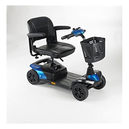 Scooter eléctrico Colibri, 12 Ah y 4 ruedas para mayores, color azul