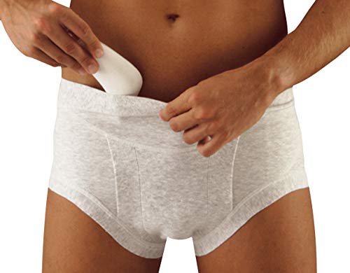 Scudotex Slip De Contención Para Hernias Con Pelottes Cintura Alta Color Gris Talla 6-1 unidad
