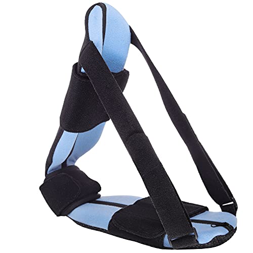 Scurnhau Férula nocturna para fascitis plantar, suave y ajustable para los pies para mujeres y hombres. Soporte para tendinitis, espolón del talón, tratamiento del dolor de arco, fractura de estrés,S