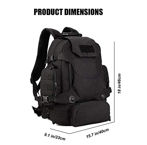 Selighting Mochila Táctica Impermeable 40L de Mochilas Hombre Militares MOLLE de 900D Nylon con Múltiples Bolsillos para Senderismo,Acampada,Montañismo,Caza,Viaje
