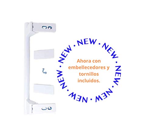 SERVI-HOGAR TARRACO® Tirador Puerta Frigorifico Liebherr (largo 31cm ente agujeros 24, 5cm) con tapa embellecedora