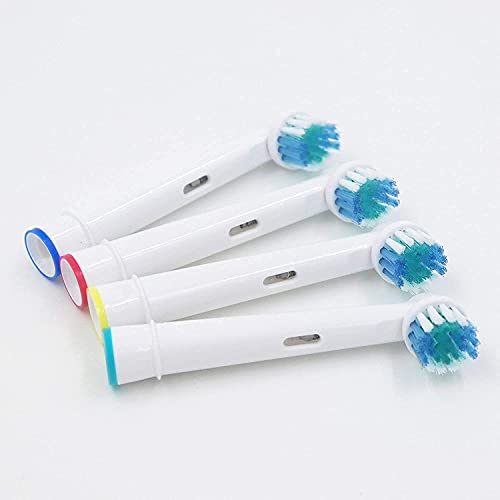 ShopINess Pack Recambios Dentales y Faciales Compatibles con Cepillos Eléctricos Oral-B (Pack de 4 Recambios Dentales Precision Clean + 2 Cabezales de Limpieza Facial) (Azul y Blanco)