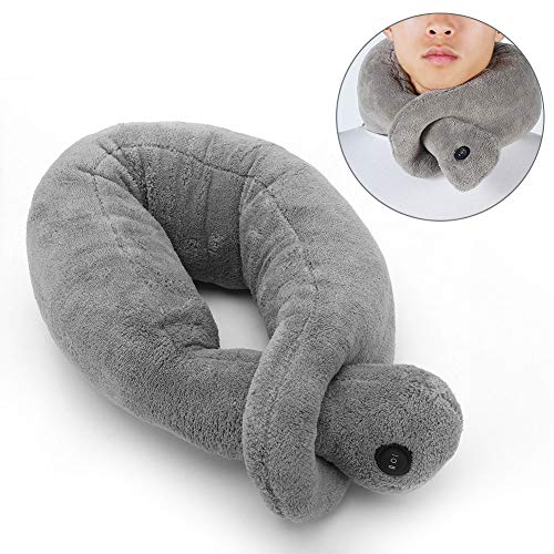 Shoplice Almohada de Masaje Almohada vibratoria para masajear el Cuello Cojín de Terapia de Masaje Relajar los músculos Aliviar el estrés