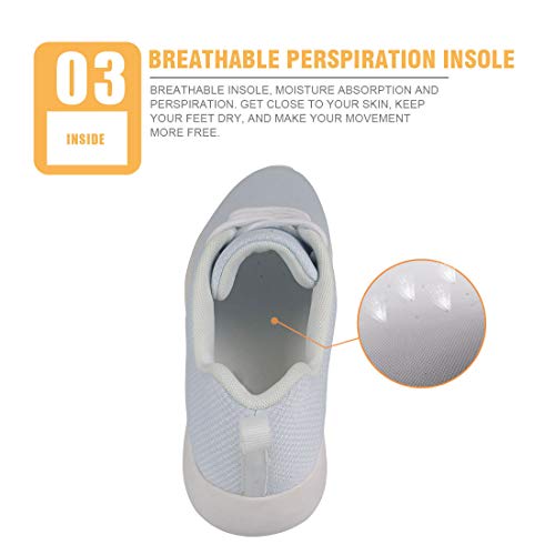 Showudesigns Zapatillas Sanitarias Mujer Deportiva Enfermero Transpirable Deportivas Comodas Trabajar Ligeras Lavables Goma Flexible Running Sneakers EU 36