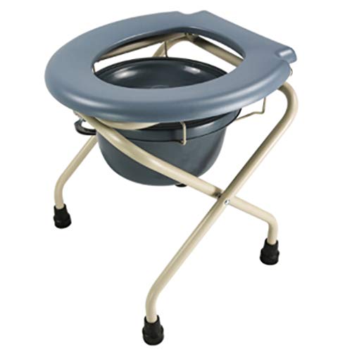 Sillas con Inodoro, Plegable Ligero Cómoda, Asiento de Inodoro/Silla de Ducha, para Personas con discapacidad, Ancianos, Mujeres Embarazadas