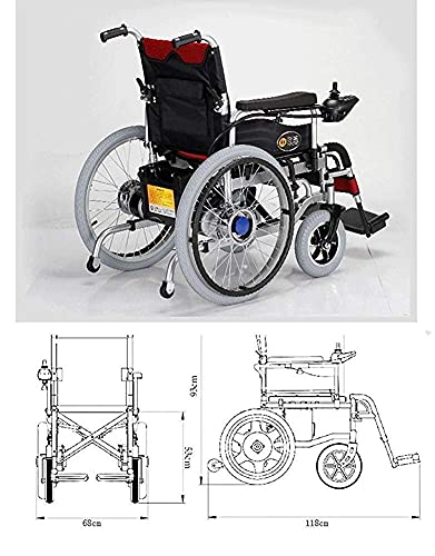 sillas de Ruedas Silla de Ruedas eléctrica Plegable compacta Ayuda a la Movilidad, Transporte Sillas de Ruedas eléctricas Plegables y Ligeras, sillas de Ruedas motorizadas, si