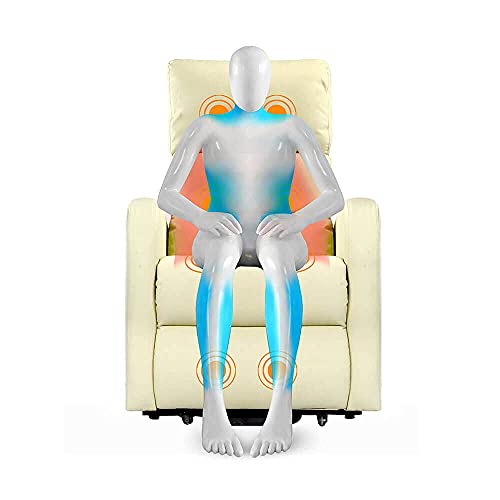 Sillón Masajeador Levantapersonas Total Relax - Disponible en varios Colores, Beige