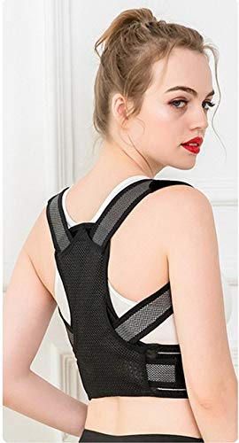 SJHQ Faja Espalda Soporte Corrector de Postura for Hombres, Mujeres, cifosis Brace, la Correa Ajustable y cómodo corrección de la escoliosis Volver jorobada for Estudiantes Corrector de Postura