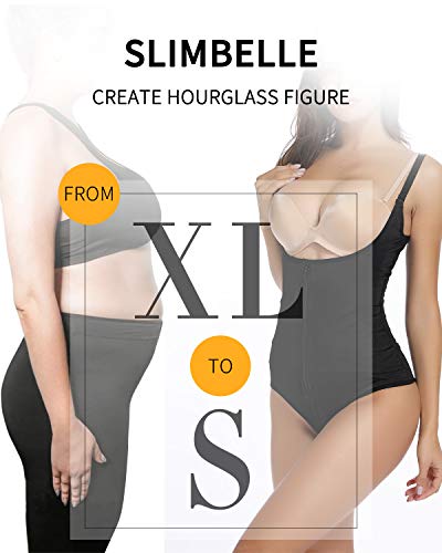 SLIMBELLE Body Reductoras Sin Costuras Latex Fajas Adelgazantes Mujer Corsé Modeladora Postparto Colombiana Body Shaper Nergo Beige