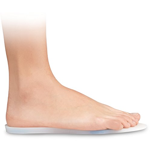 Soles Insertos de Silicona para Zapatos – Plantillas (Par) Soporte Ortopédico para Caminar, Correr Y Fitness, Diseño Suave, Cómodo, Hipoalergénico, Transparente M/38-39. 2 Unidades