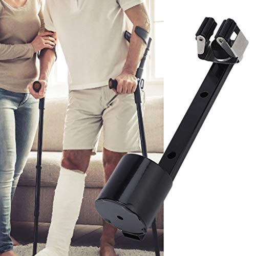 Soporte de Soporte de muleta portátil, Andador portátil Muletas, Soporte para bastón soporte para muletas Soporte para bastón Bastón para scooter para silla de ruedas Andador para silla de ruedas