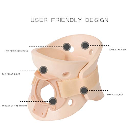 Soporte para el Cuello, Cuello Corrección de la Tracción del Collarín Cervical para Aliviar el Dolor Postoperatorio Soporte Fijo Altura del Adulto Ajustable