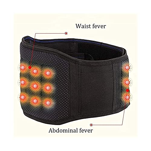 Soporte para la espalda baja, cinturón corrector de postura, terapia magnética, cinturón de soporte de calentamiento automático para hombres, mujeres, hernia discal, alivio del dolor, ajuste dobl