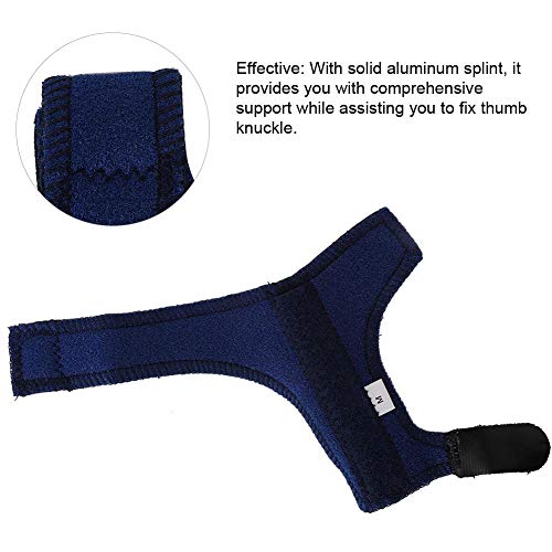 Soporte para pulgar Spica, soporte para pulgar y muñeca con soporte de dedo para un pulgar ligero y transpirable para la mano izquierda derecha (M, S, XS) (M)