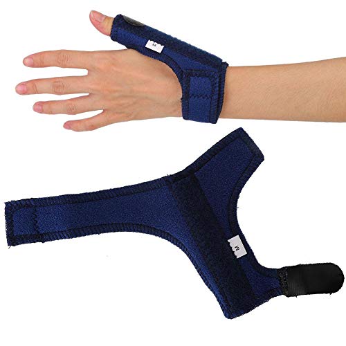 Soporte para pulgar Spica, soporte para pulgar y muñeca con soporte de dedo para un pulgar ligero y transpirable para la mano izquierda derecha (M, S, XS) (M)