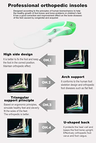 SQOAEE Sandalias ortopédicas para niños con Soporte de Arco y Tobillera, Punta Cerrada Zapatos de Hallux Valgus para niños pequeños para pies Planos, corrigen la Forma del pie,Púrpura,23
