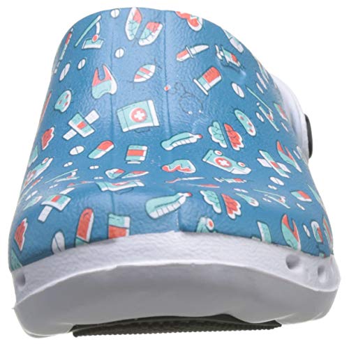 Suecos Oden Medical, Zuecos de Trabajo Mujer, Multicolor (Estampado 27), 38 EU