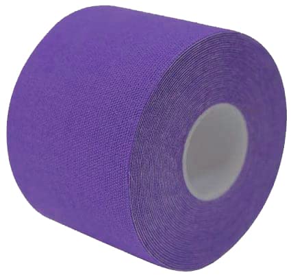 Sumedtec - Kinesiotape, Modelo Sumetape, Venda neuromuscular adhesiva, Alivio dolor muscular, Elásticas, Impermeable, Vendaje kinesiológico, Apto para múltiples zonas, Rollo, 5x5 cm Morado