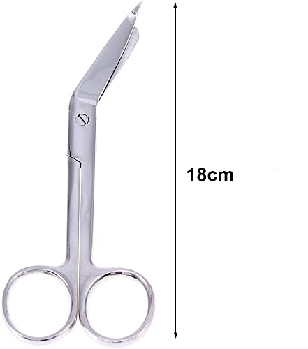 Sumedtec Tijeras de vendaje Tijeras de enfermería de acero inoxidable tijeras de 14 cm médicos para el hogar