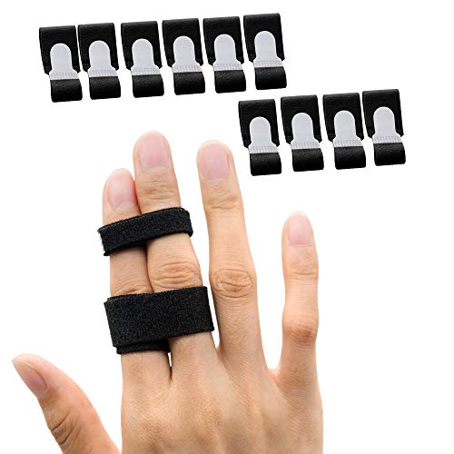 Sumifun Cinta tipo férula para dedos para el tratamiento de fracturas, Paquete de 10 cintas tipo férula para dedos Cintas para articulaciones dañadas, hinchadas o dislocadas