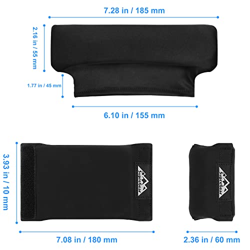 supregear Almohadillas para Muletas, 4pcs Underarm Universal Crutch Pads y Combo de Empuñaduras, Lavable Moisture Wicking Funda Muletas Cojín de Espuma Suave Accesorios Muletas para Adultos, Niños