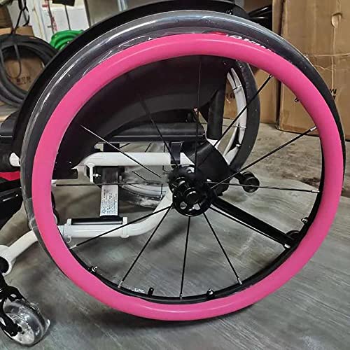 SXFYGYQ Cubiertas De Llanta De Empuje para Silla De Ruedas De 24 Pulgadas, Cubierta De Empuje Manual, Cubierta De Silla De Ruedas Deportiva para Rueda Trasera, Mejora El Agarre Y La Tracción