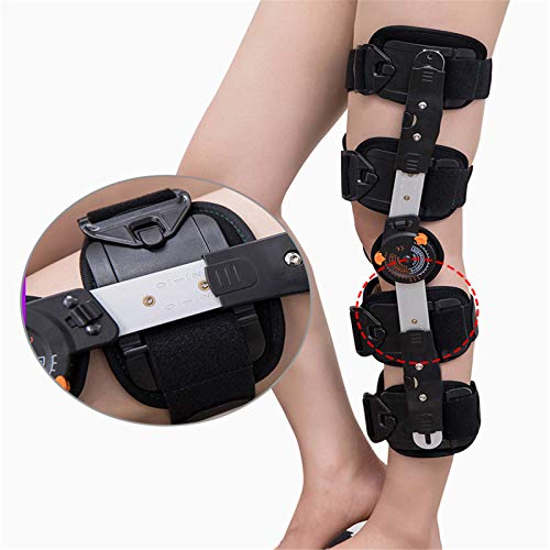 SXFYMWY Rodillera ortopédica con bisagras Rodillera Funcional diseñada para inestabilidades de Rodilla Ortesis de Rodilla Ajustable Estabilizador de articulaciones Deportes de rehabilitación