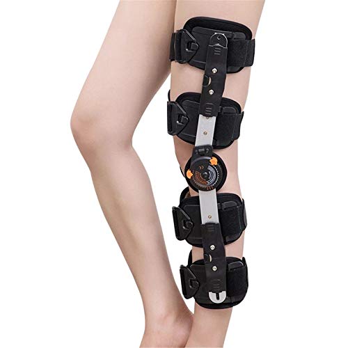 SXFYMWY Rodillera ortopédica con bisagras Rodillera Funcional diseñada para inestabilidades de Rodilla Ortesis de Rodilla Ajustable Estabilizador de articulaciones Deportes de rehabilitación