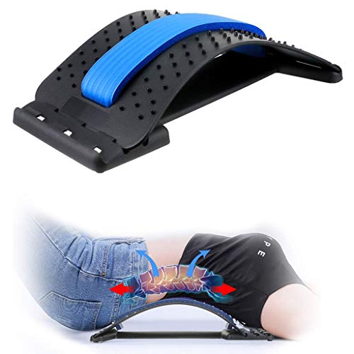 SZH ZPTENT Dispositivo de Soporte Lumbar y Alivio del Dolor Ajustable Masaje de Espalda, Corrector de Postura Espalda Estirar para la estenosis espinal Hernia discal, ciática, escoliosis