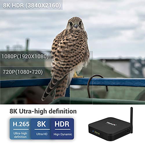 TaNix Android TV Box【4GB RAM 64GB ROM】 TX5 Plus TV Box 1000Mbps LAN Android 9.0 Amlogic S905X3 Quad-Core 64bit Cortex-A55 MIMO WiFi 2.4GHz / 5GHz, 3D Ultra HD 4K 8K H.265 USB 3.0 BT 5.0 Smart TV Box