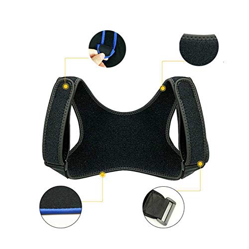TANXM Entrenador Corrector De Postura De Espalda Invisible Soporte De Hombro Ajustable Soporte Recto Soporte De Clavícula Hombres Mujeres Adultos Niños