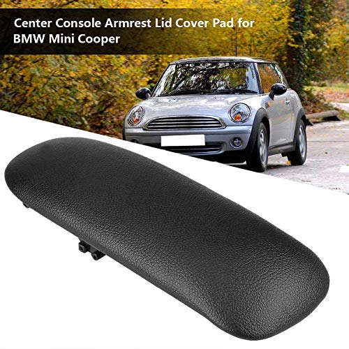 Tapa del reposabrazos de la consola central, almohadilla de la cubierta de la tapa del reposabrazos de la consola central del cuero artificial del automóvil para B/MW Mini Cooper