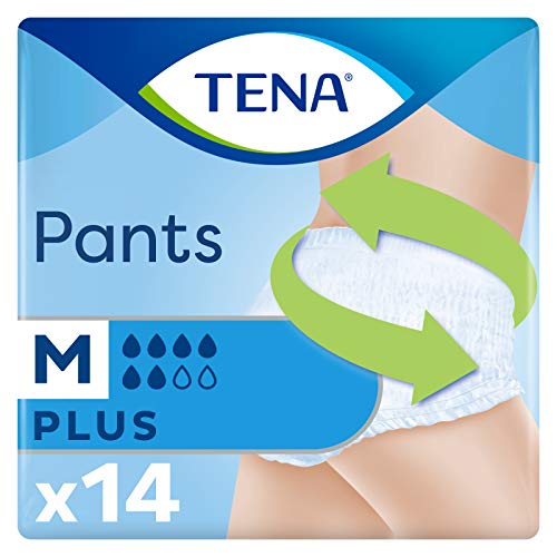 Tena Pants Plus Classic Medio - Pantalones para incontinencia (1 paquete de 14)