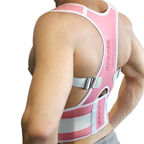 Terapia Magnética Adulto Espalda Corsé Hombro Corrección De Postura Lumbar Vendaje Soporte De Columna Cinturón Corrección De Postura De Espalda-rosa_mi Corrector De Espalda