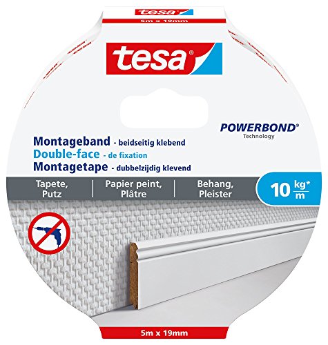 tesa Mounting Tape for Wallpaper & Plaster 10kg/m