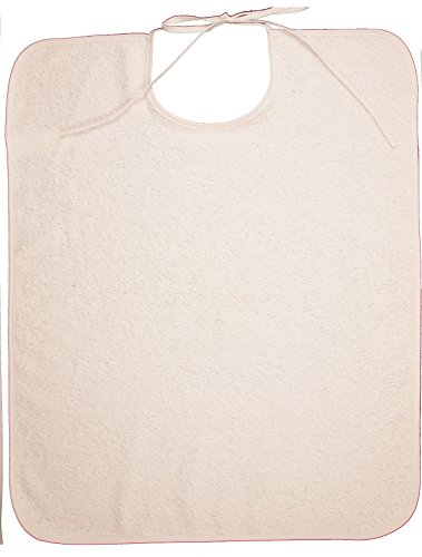 Ti TIN - Pack 3 Baberos para Adultos con Cierre con Cinta | Lote de 3 Baberos Adulto 90% Algodón - 10% Poliéster sin Plástico/Cierre con Cintas, 50x60 cm