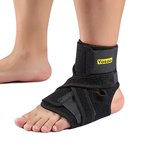 Tobillera – Tobillera transpirable Ajustable para tobillo apoyo para artritis Esguinces y deporte para derecha y Izquierdo Soporte Hombre y Mujer