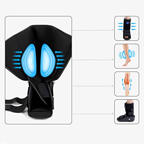 Tobilleras, Bota Walker Para Fracturas Cortas Con Doble Airbag: Ideal Para Fracturas Estables De Pie Y Tobillo, Cirugía Del Tendón De Aquiles, Esguinces De Tobillo Ortesis Walker Brace Para Pie, Negro
