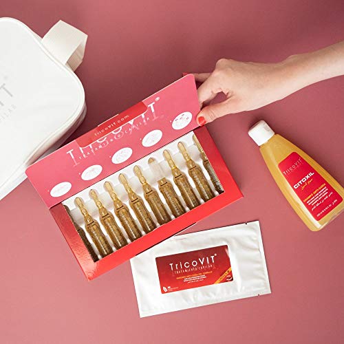TricoVIT Anticaída – Parches Anticaída, Tratamiento Capilar Anticaída con L-Cisteína, Regenerar Cuero Cabelludo, Aumenta la Densidad de tu Cabello, Hombre y Mujer (28 Parches)