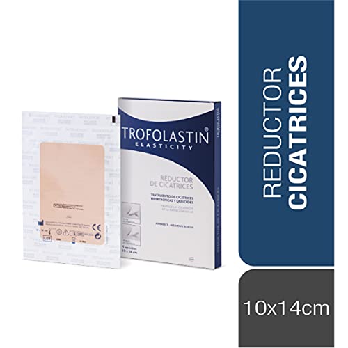 Trofolastín PPH106 - Reductor de Cicatrices - 5 Apósitos de 10 x 14 cm, Blanco