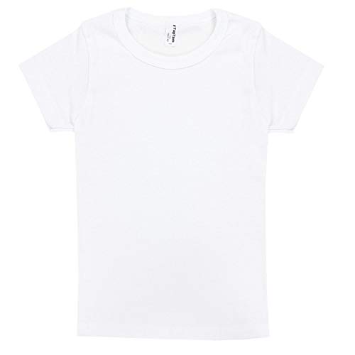 TupTam Camiseta Interior Manga Corta para Niño, Pack de 5, Blanco, 152-158