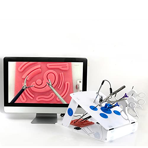 TWY Laparoscópica Simulador Kit de Sutura Quirurgica para Medicina Enseñando, con HD Endoscopio Cámara & 4 Instrumento Quirúrgico & 6 Entrenamiento Módulos