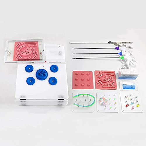 TWY Laparoscópica Simulador Kit de Sutura Quirurgica para Medicina Enseñando, con HD Endoscopio Cámara & 4 Instrumento Quirúrgico & 6 Entrenamiento Módulos
